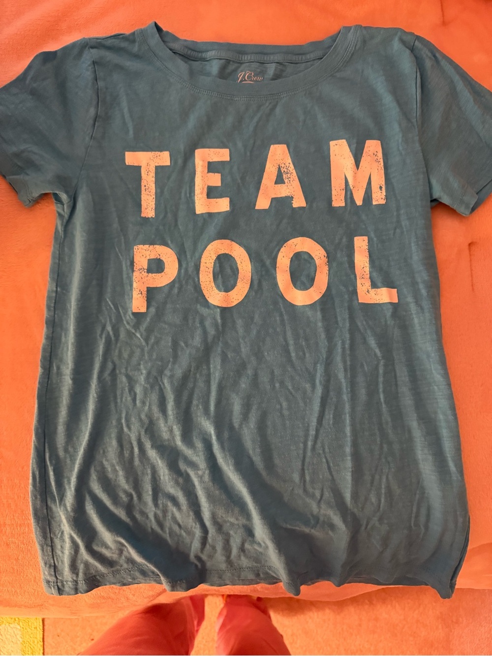 J. Crew Teal Graphic Tee